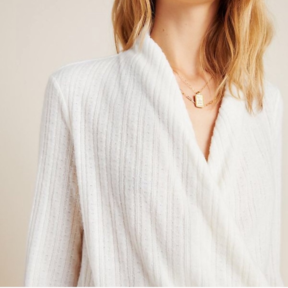 Anthropologie Rafaela Hacci Surplice Top XS - Picture 3 of 13